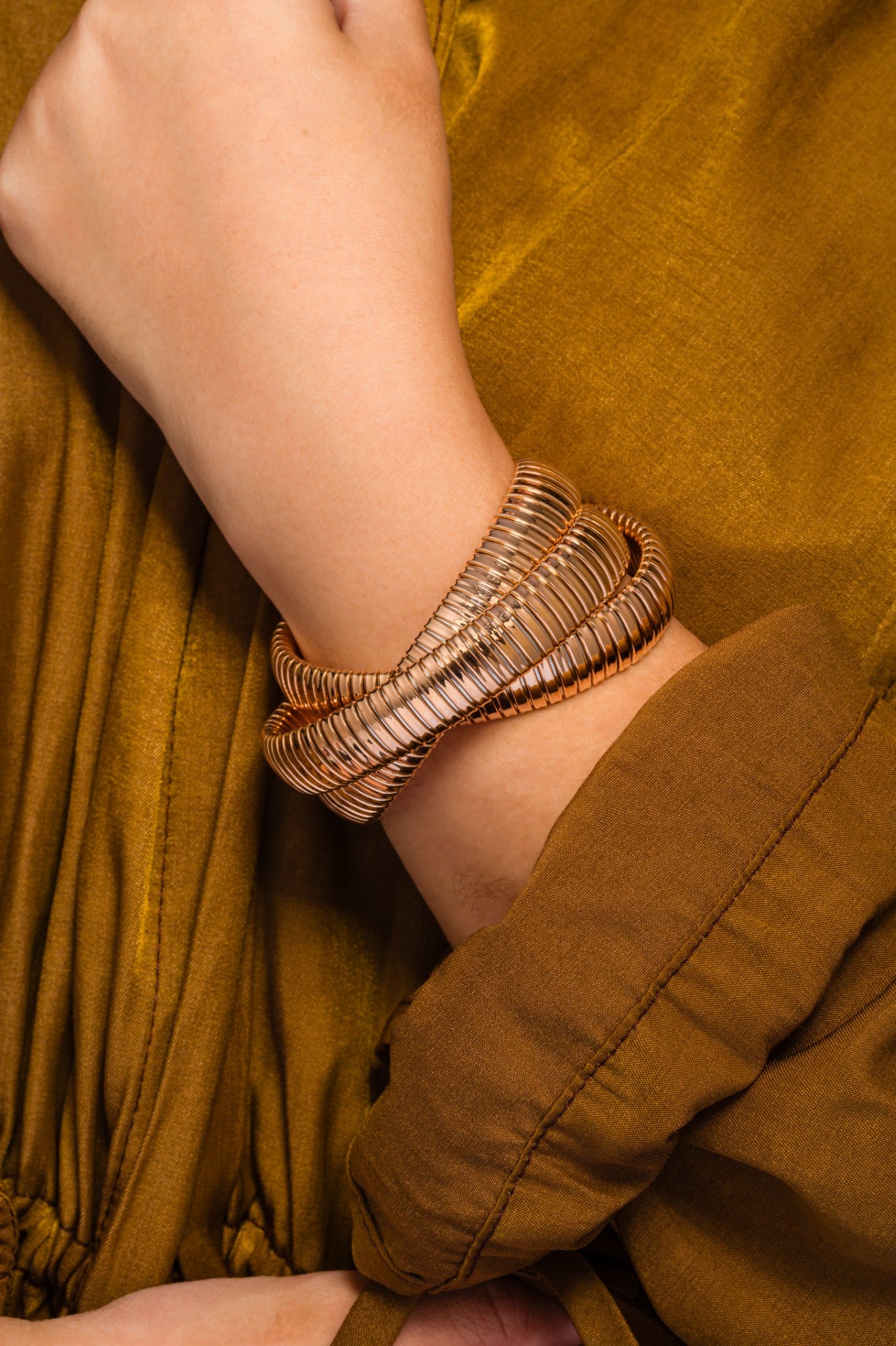 Triple Rolling Tubogas Bangle