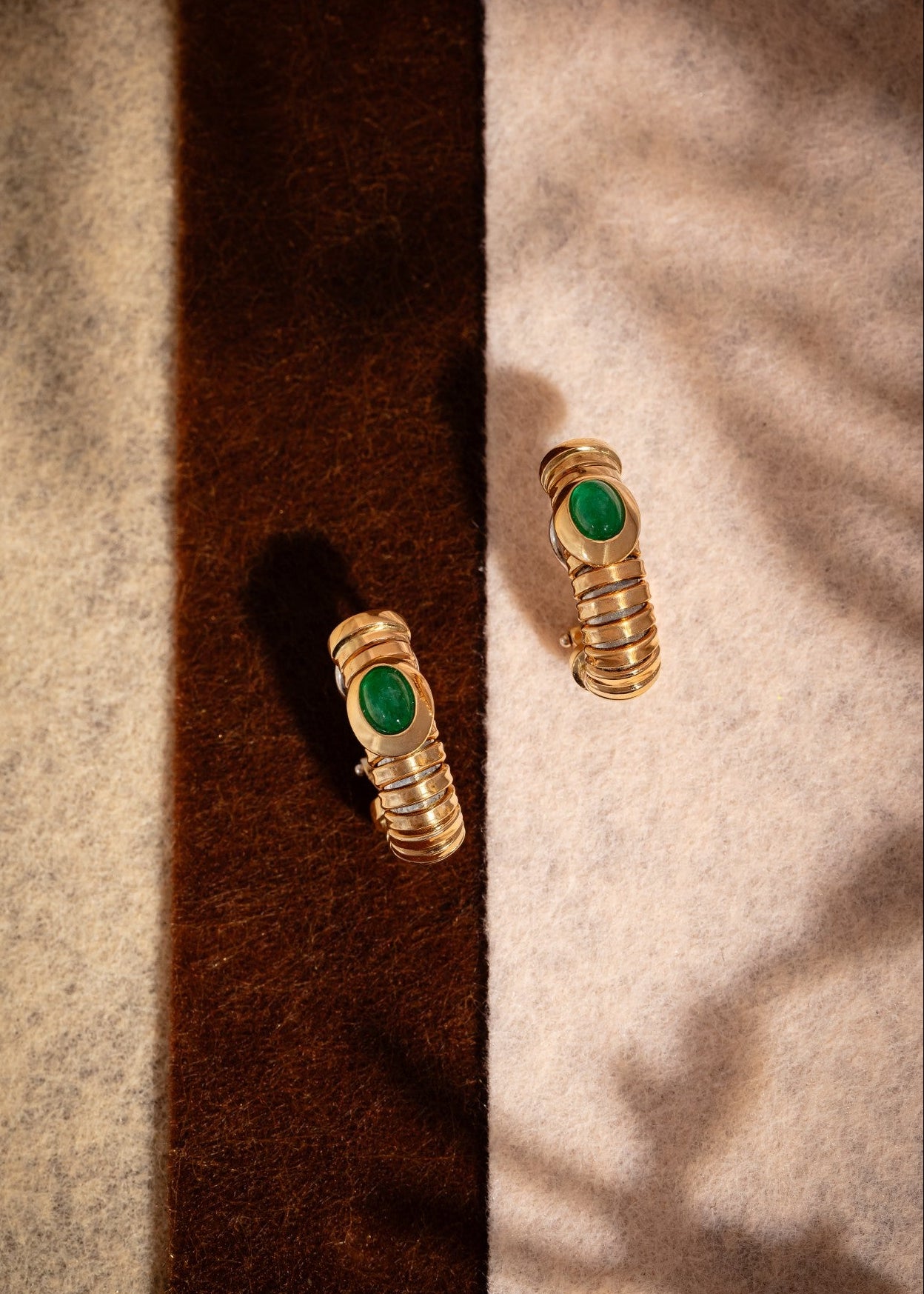 Tubogas Emerald Earrings