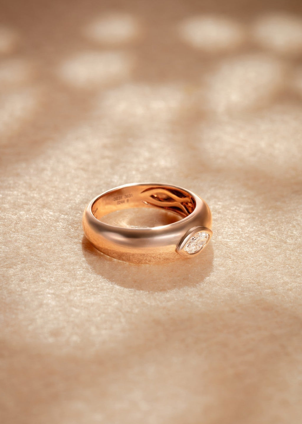 Rugged Dome Ring - Marquise Shape