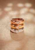 Rugged Dome Ring - Pear Shape