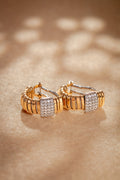 Tubogas Earrings Hoop with Diamonds