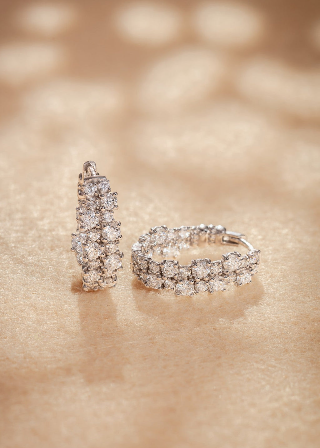 Cluster Hoop Earrings