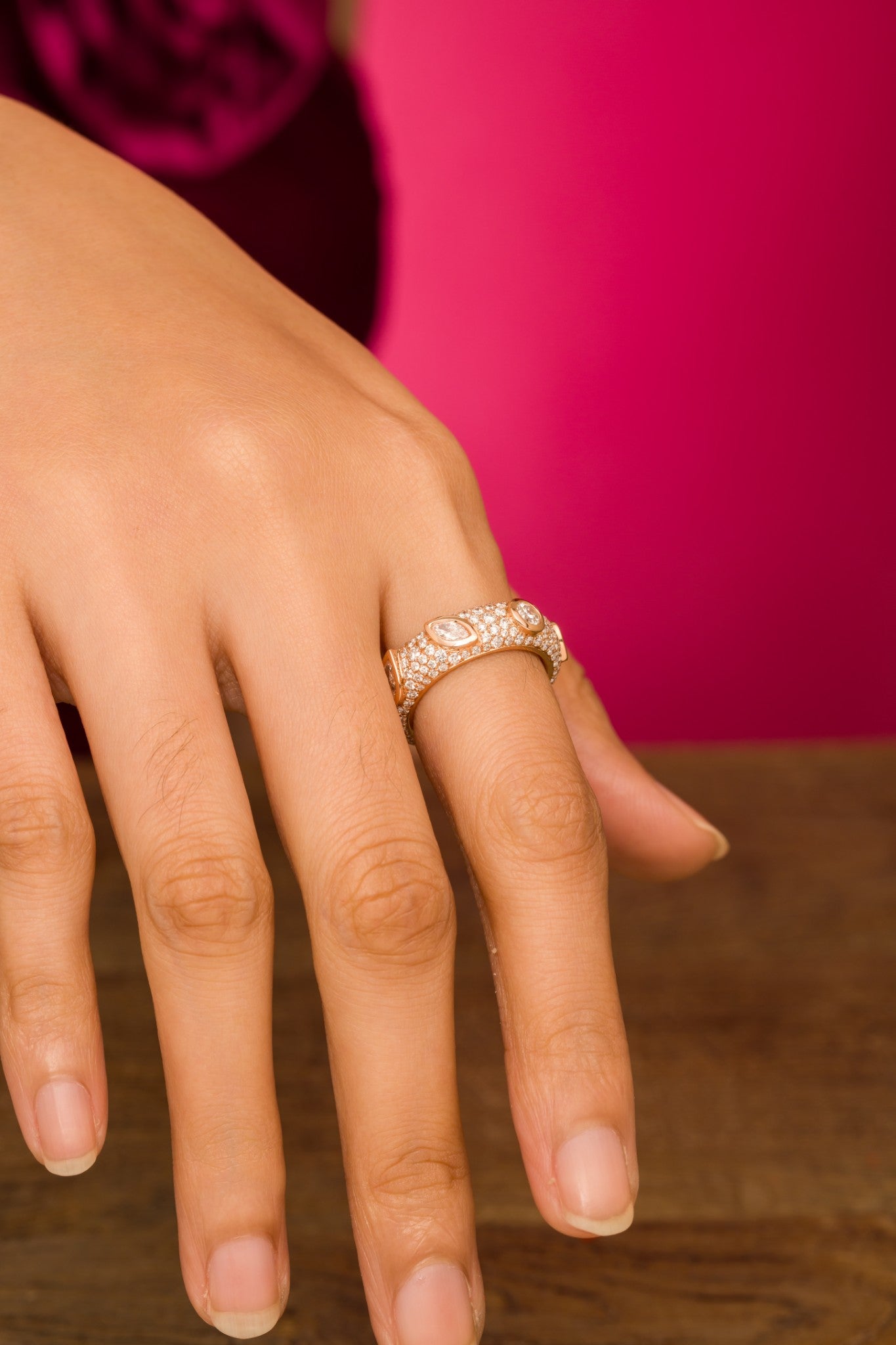 Pave Birthday Ring - Chunky