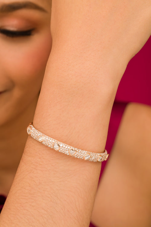 Birthday Pave Bangle - Chunky
