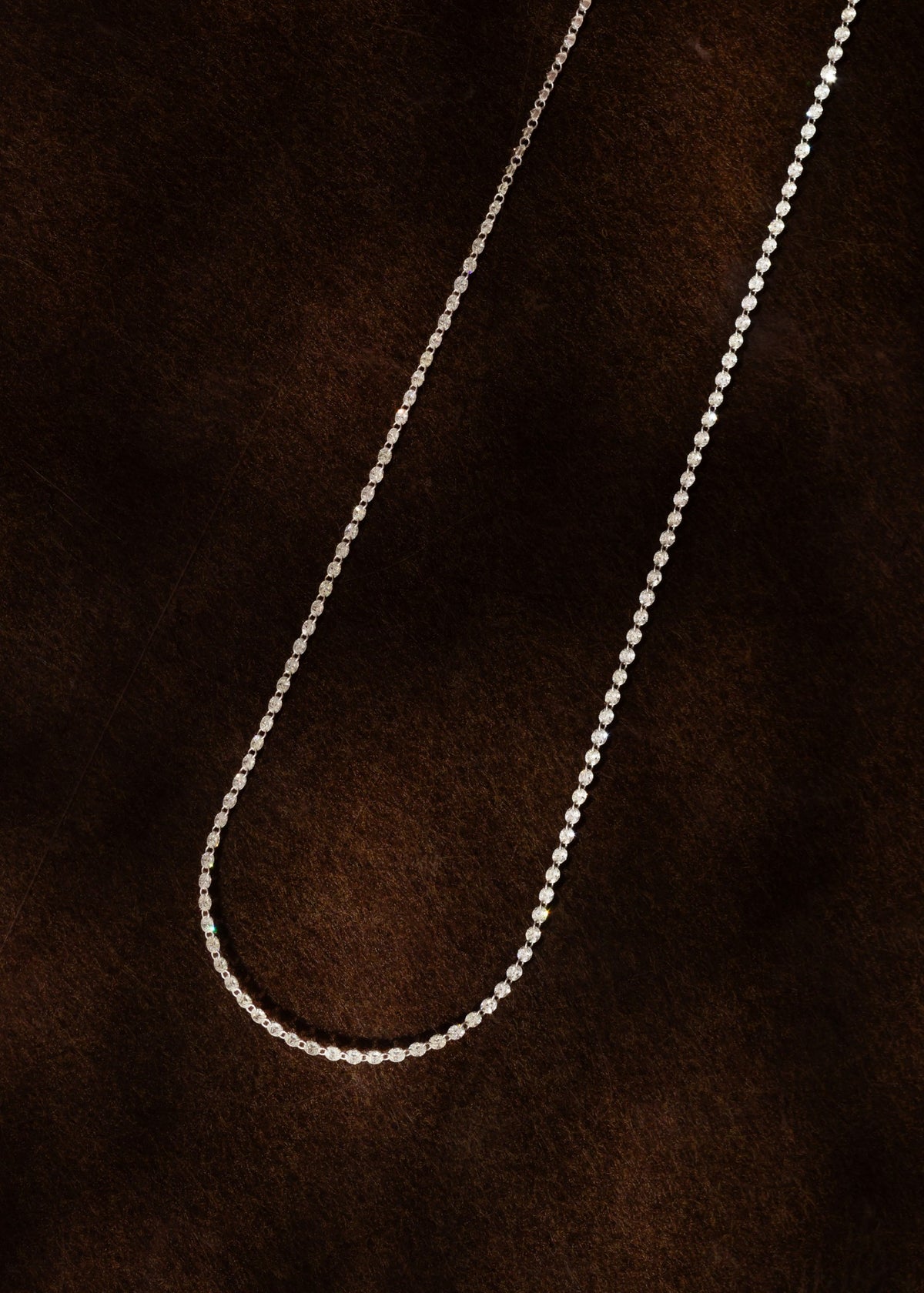 Drilled Tennis Necklace