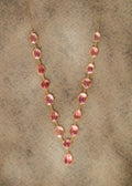 Pink Tourmaline Necklace Drop
