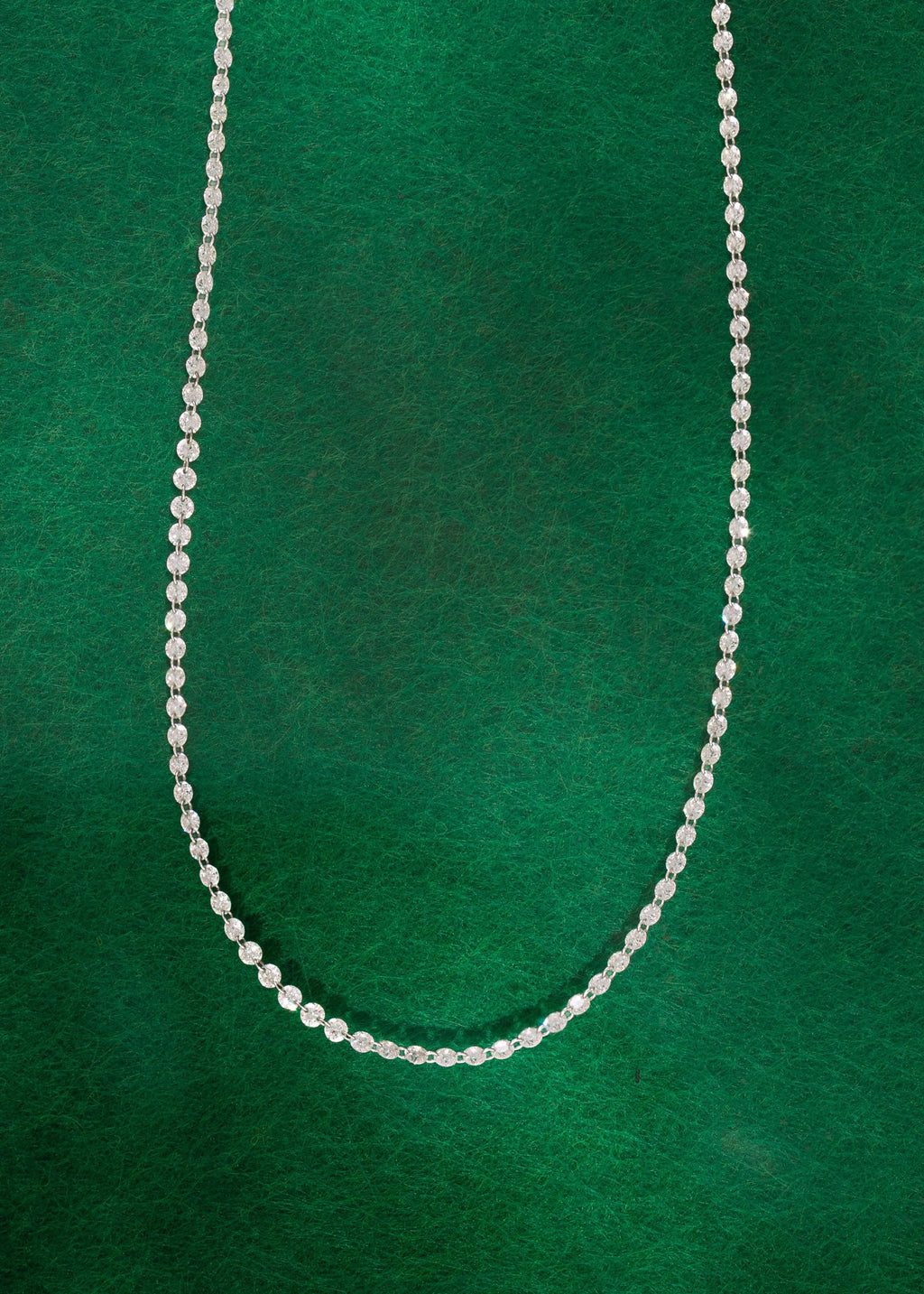 Drilled Tennis Necklace