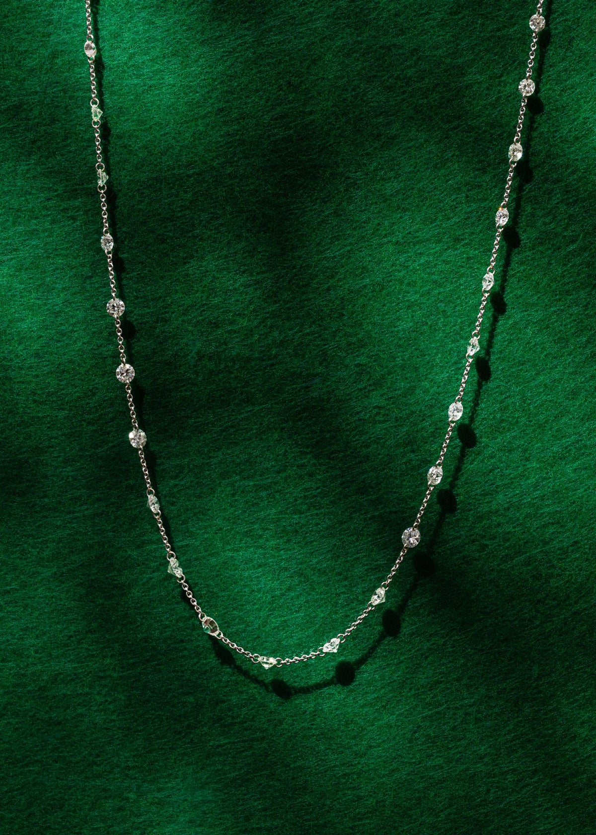 Drilled Station Necklace with a Full Gap