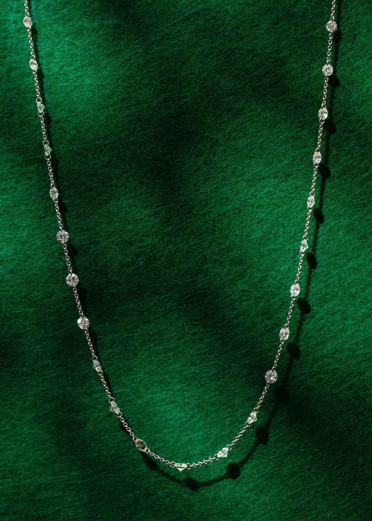 Drilled Station Necklace with a Full Gap