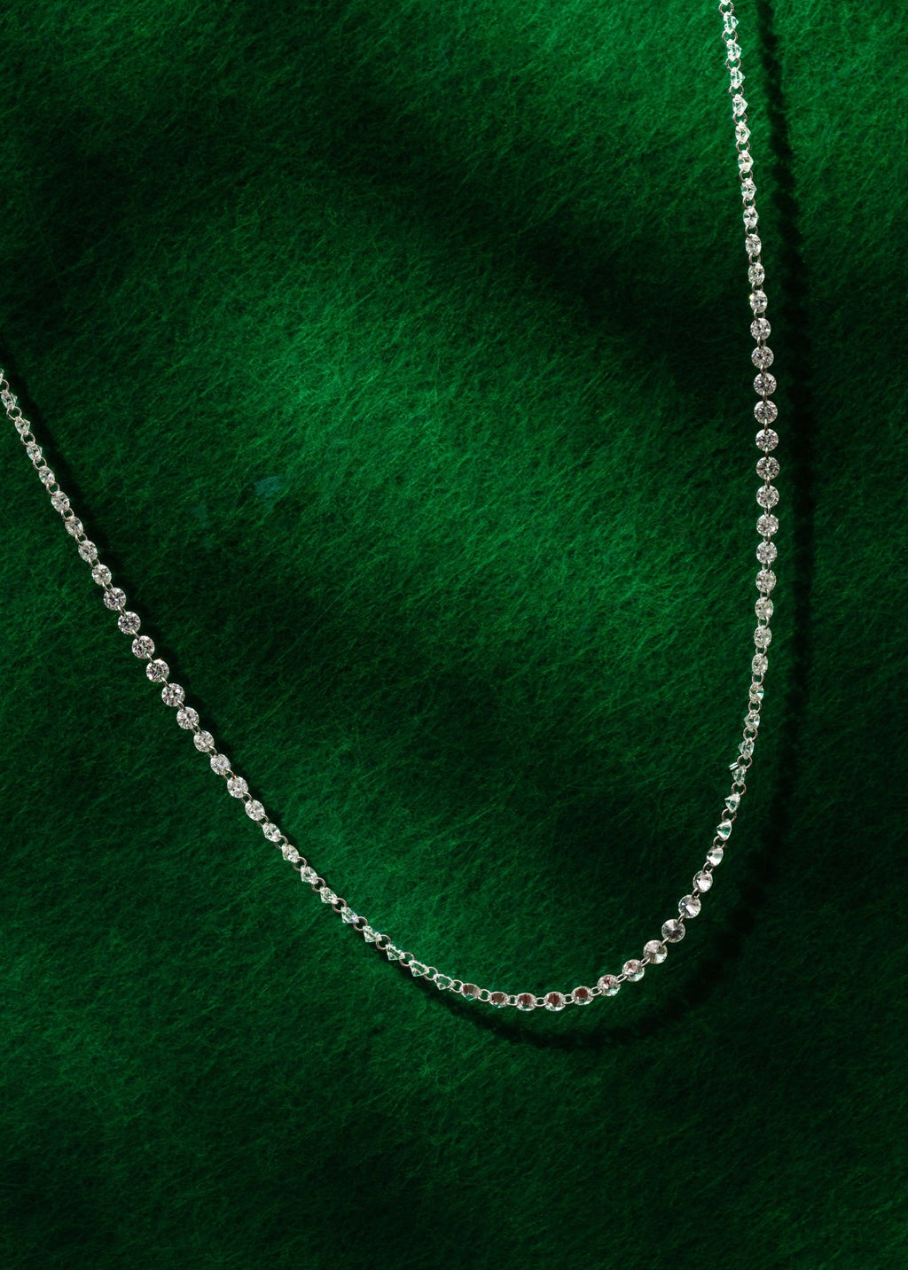 Drilled Tennis Necklace