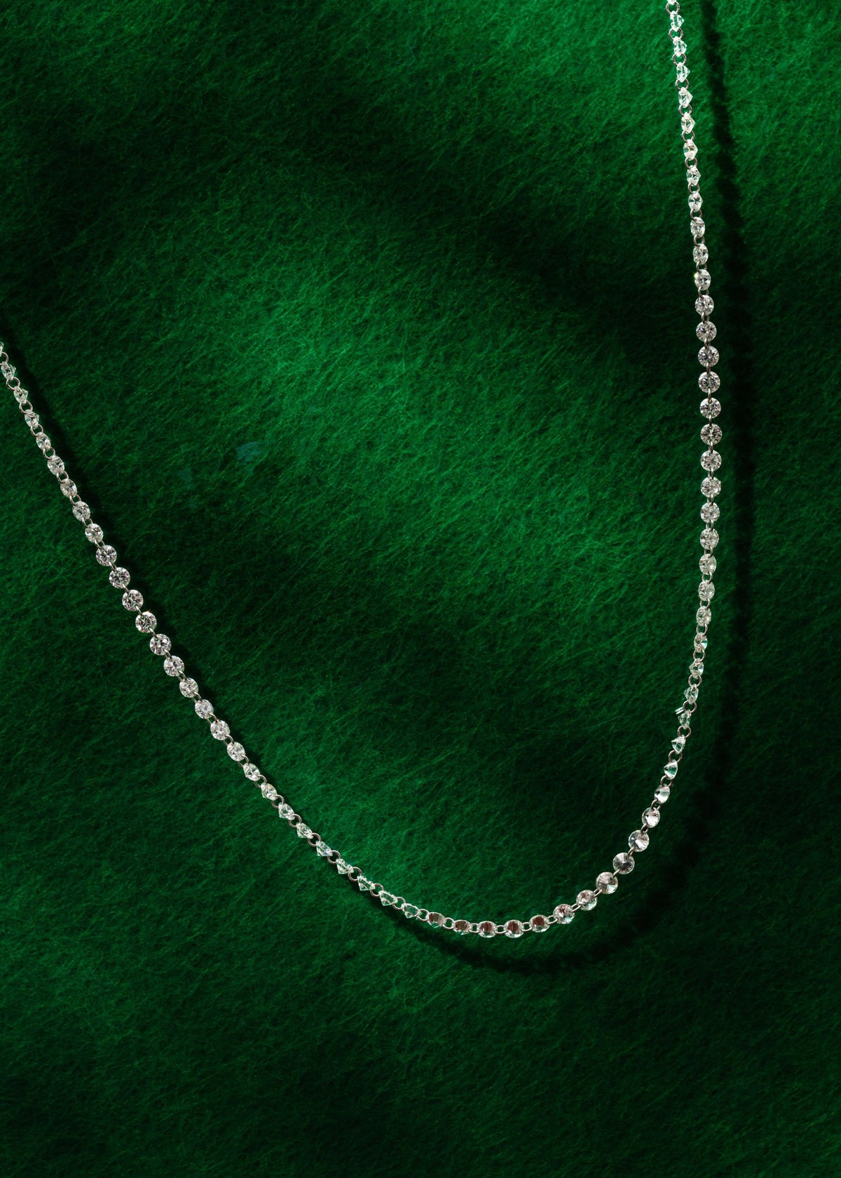 Drilled Tennis Necklace