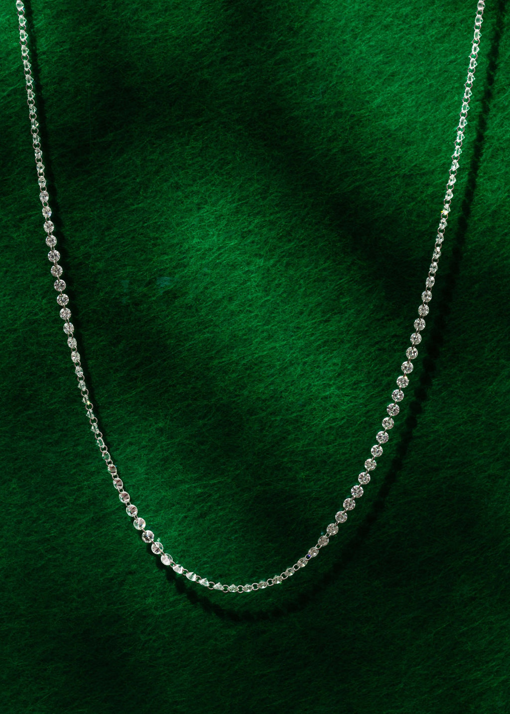 Drilled Tennis Necklace
