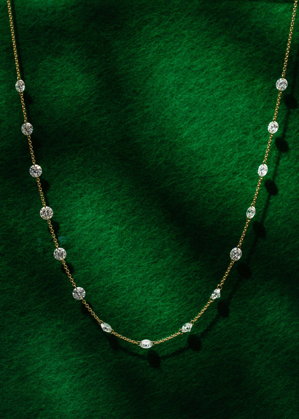 Drilled Station Necklace with a Gap