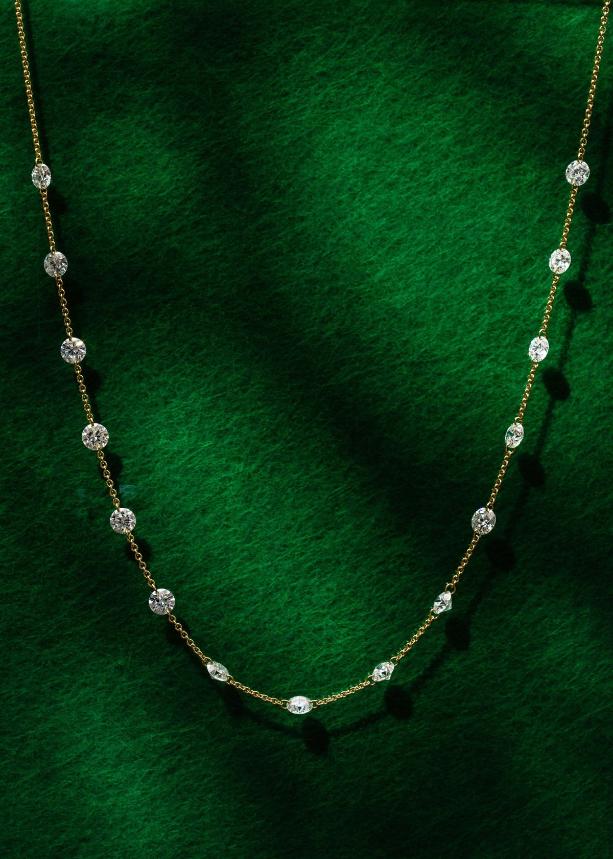 Drilled Station Necklace with a Gap