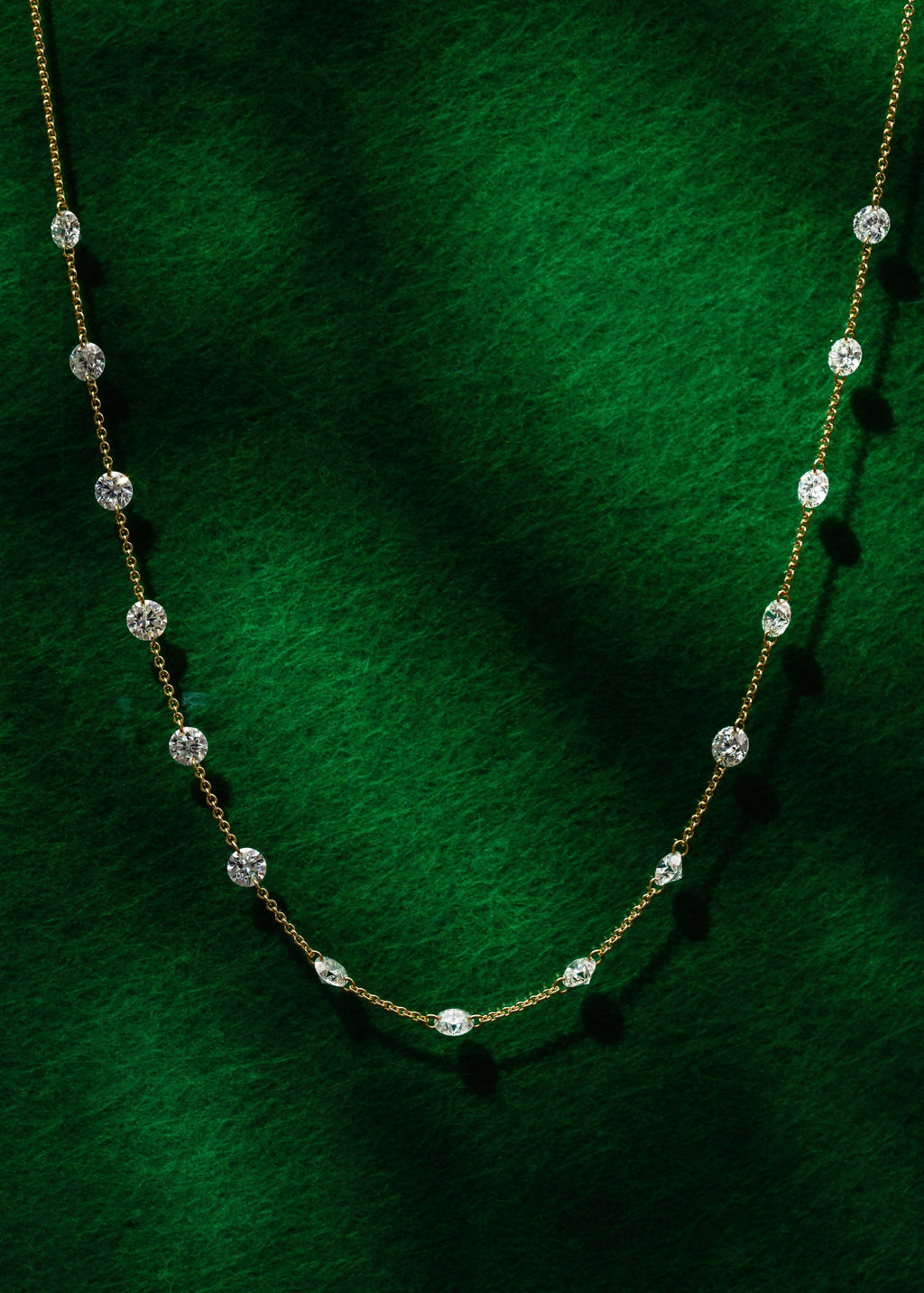 Drilled Station Necklace with a Gap