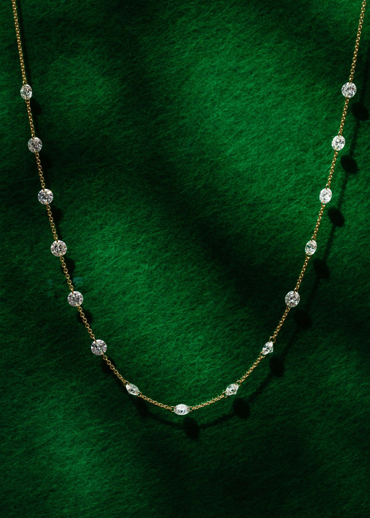 Drilled Station Necklace with a Gap