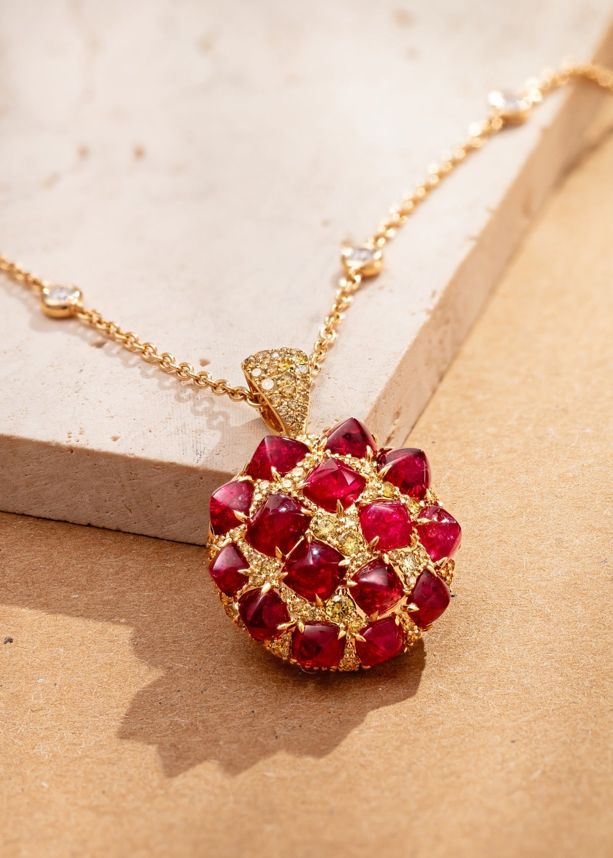 Cranberry Muffin Pendant