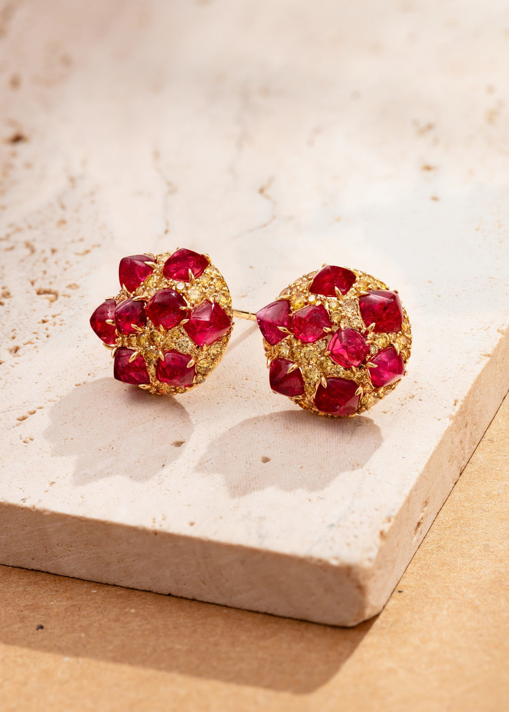 Cranberry Muffin Earrings