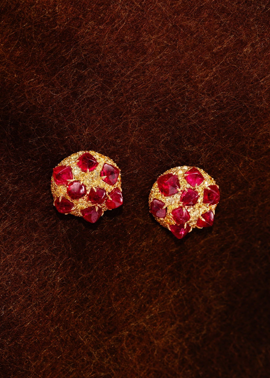 Cranberry Muffin Earrings