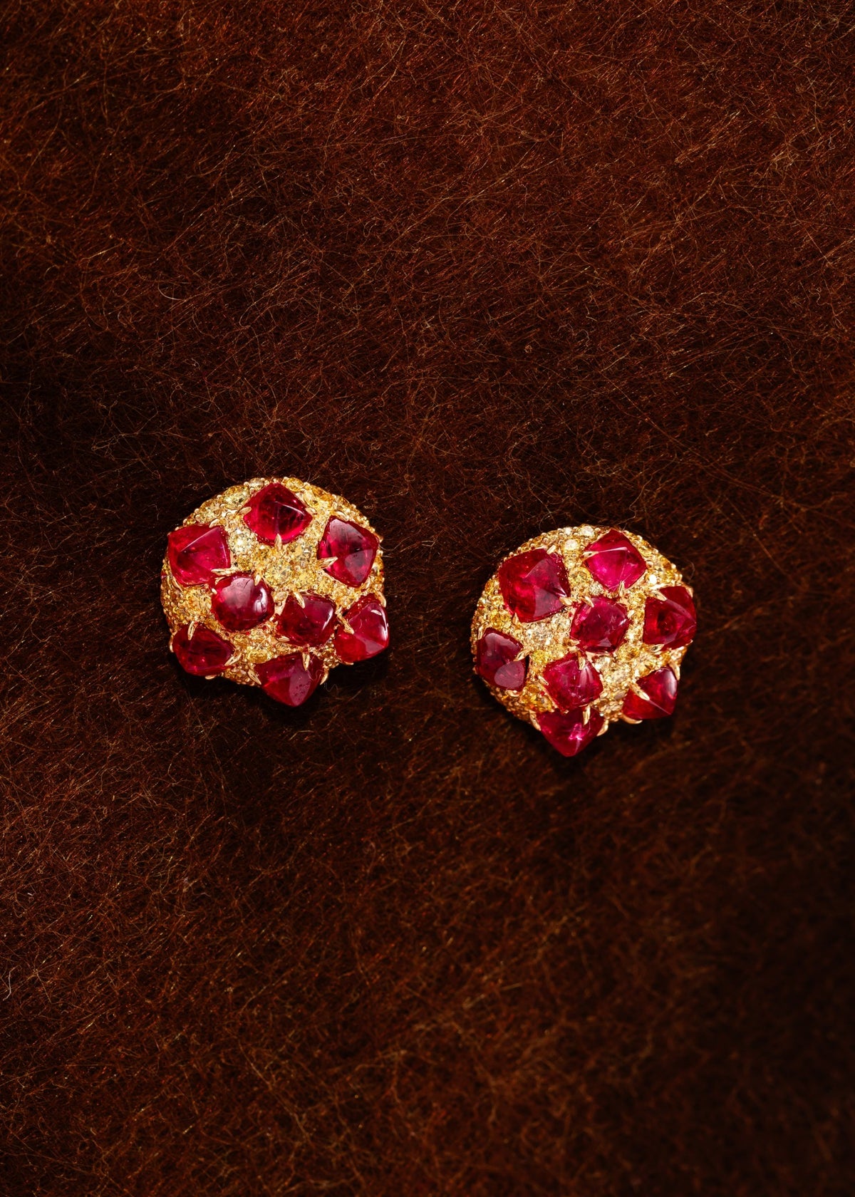 Cranberry Muffin Earrings