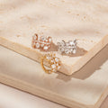 Berry Sparkly Ear Snugs by Gayle earrings with ear snugs by gayle