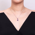 The Tanzanite Drift Necklace necklaces with necklace styling