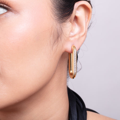 CHUNKY CLIP EARRINGS earrings with earrings styling