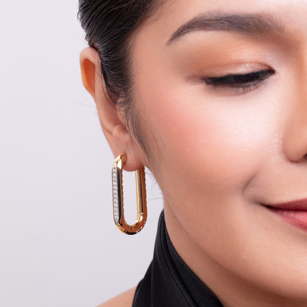 CHUNKY CLIP EARRINGS earrings with earrings styling