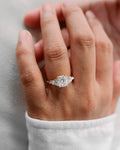 Cushion Shape, Epaulette and Baguette Diamond Ring diamond rings in gold