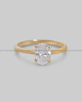 Engagement 2 fine gold rings