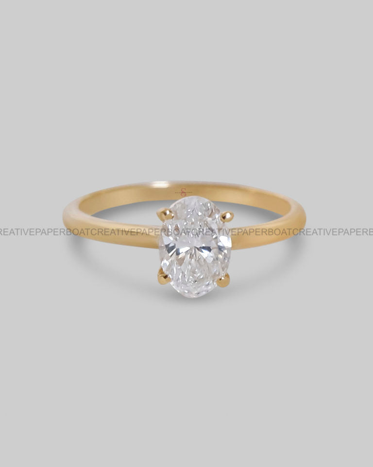 Engagement 2 fine gold rings