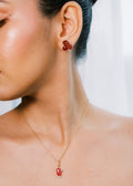 Spinel Pendant with Diamonds
