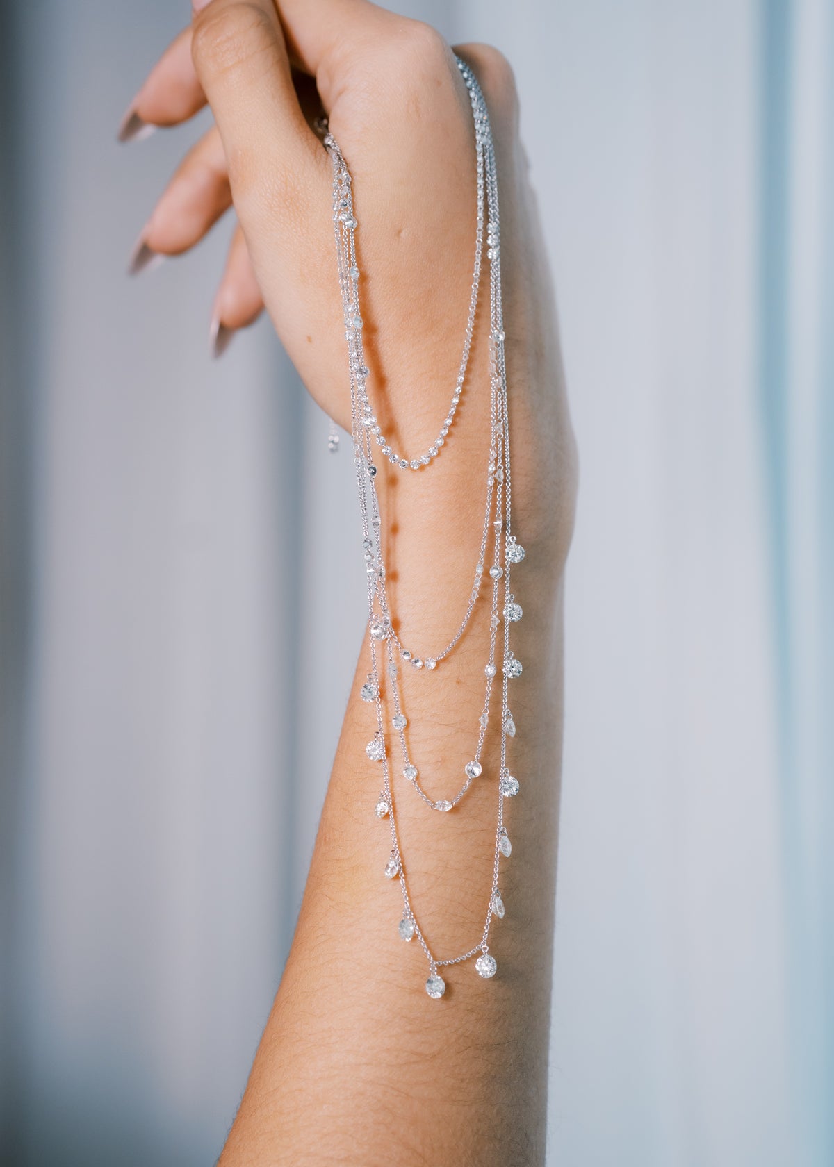 Drilled Station Necklace with a Full Gap