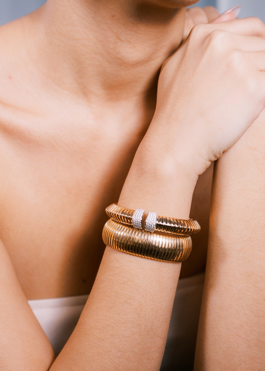 Wide Tubogas Bangle