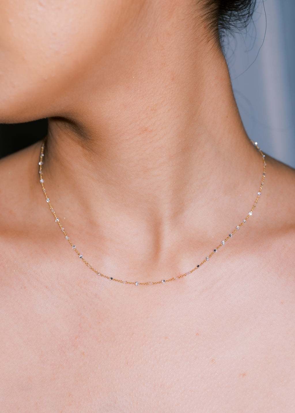 Classic Drilled Station Necklace