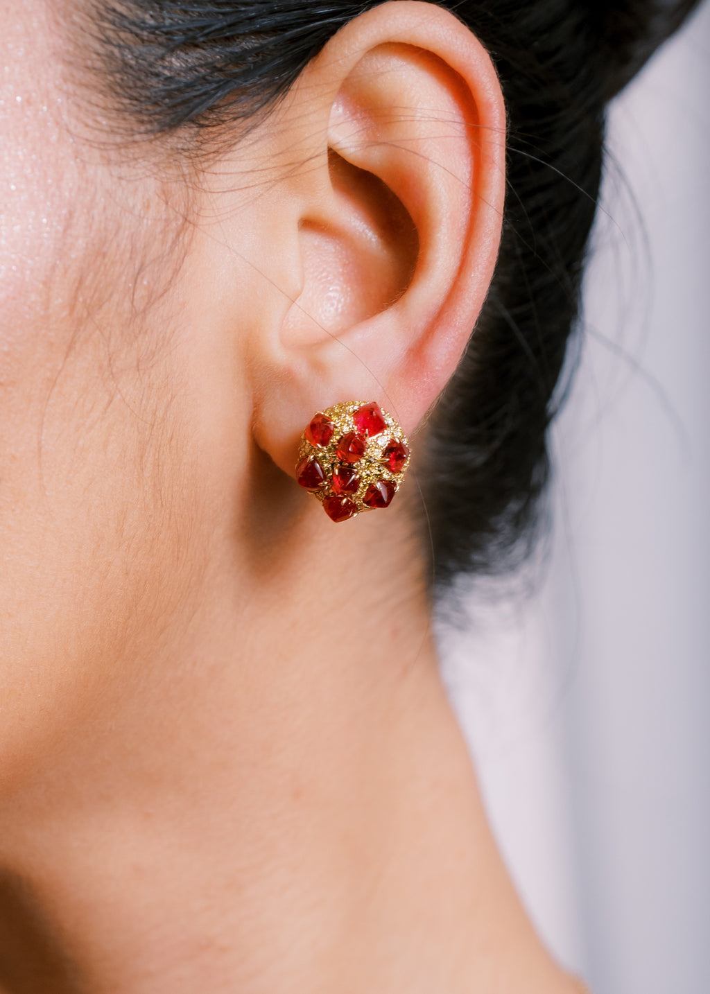 Cranberry Muffin Earrings