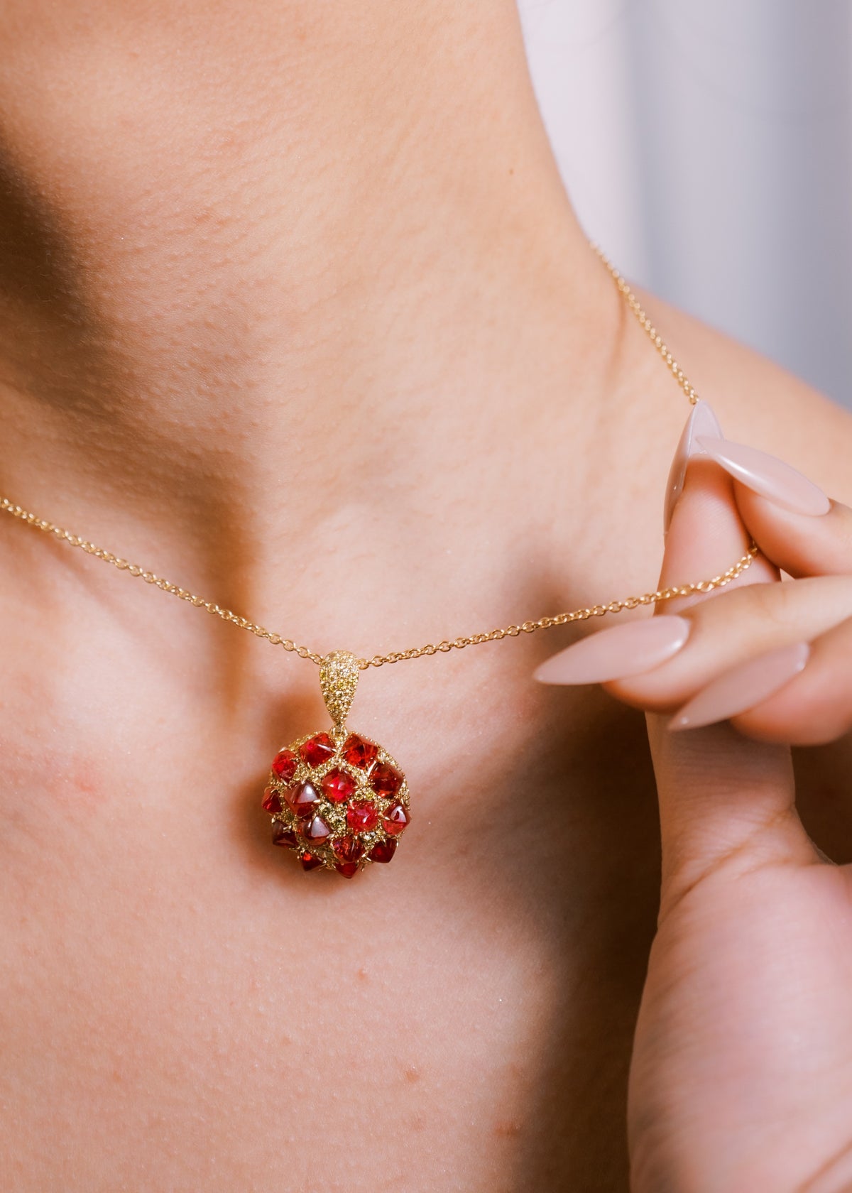 Cranberry Muffin Pendant