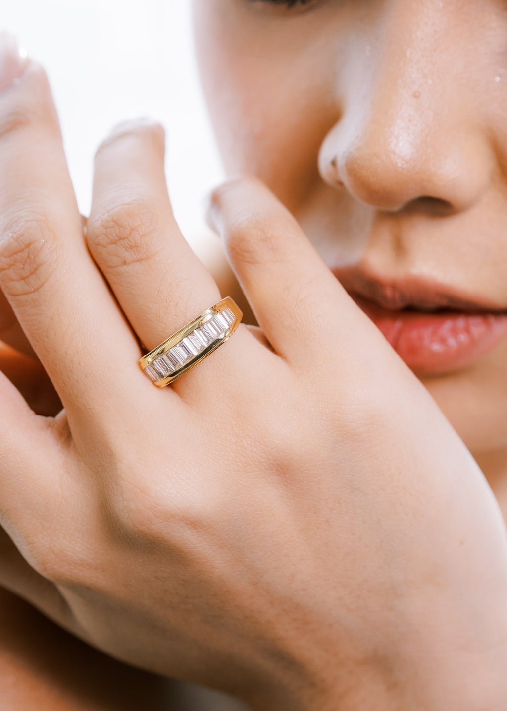 Baguette Channel Ring