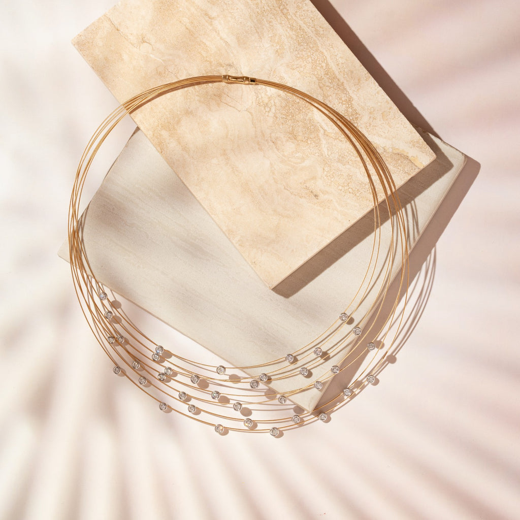 Le Collier Céleste necklaces with necklace styling