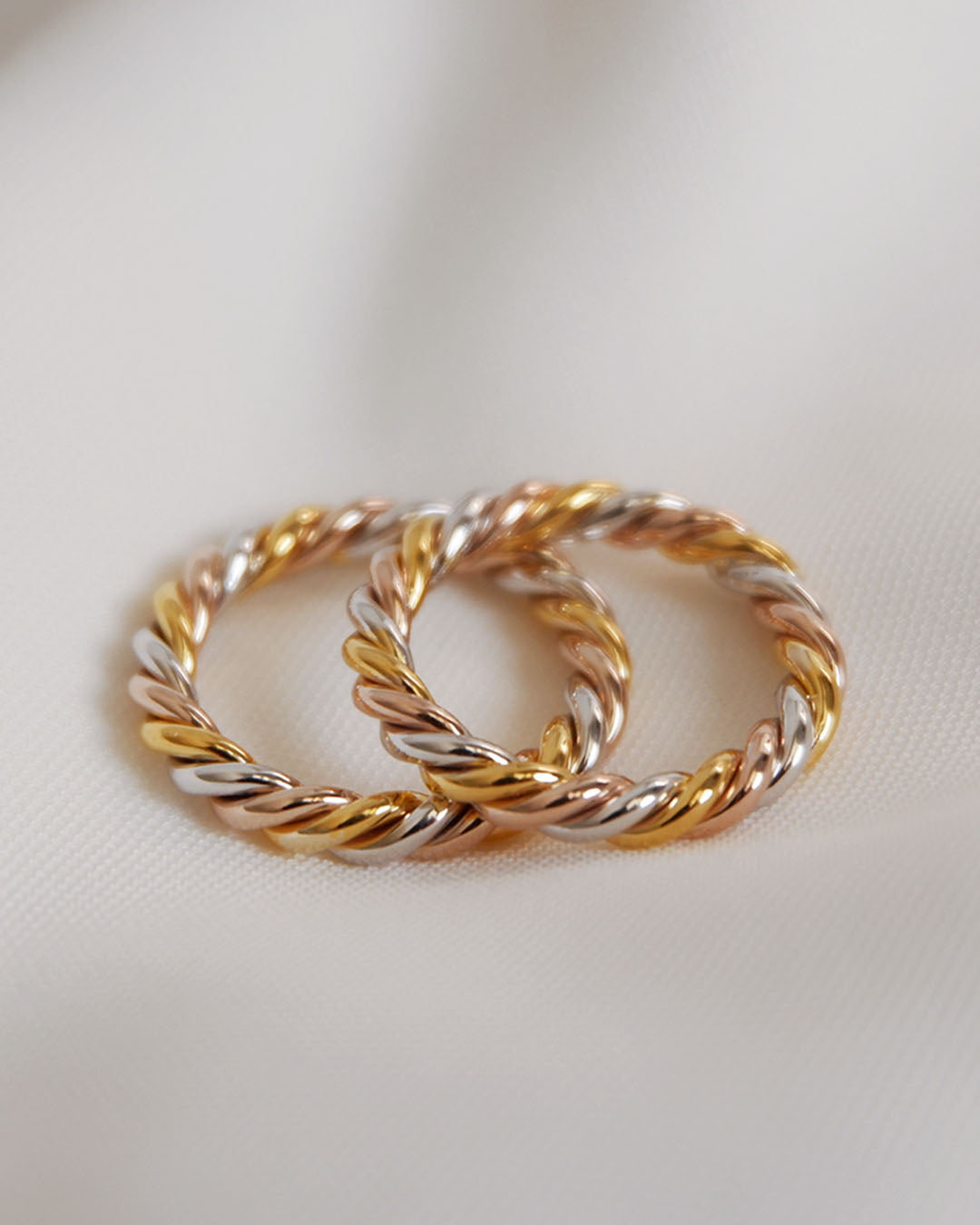 Chunky Twiddles Ring fine gold rings