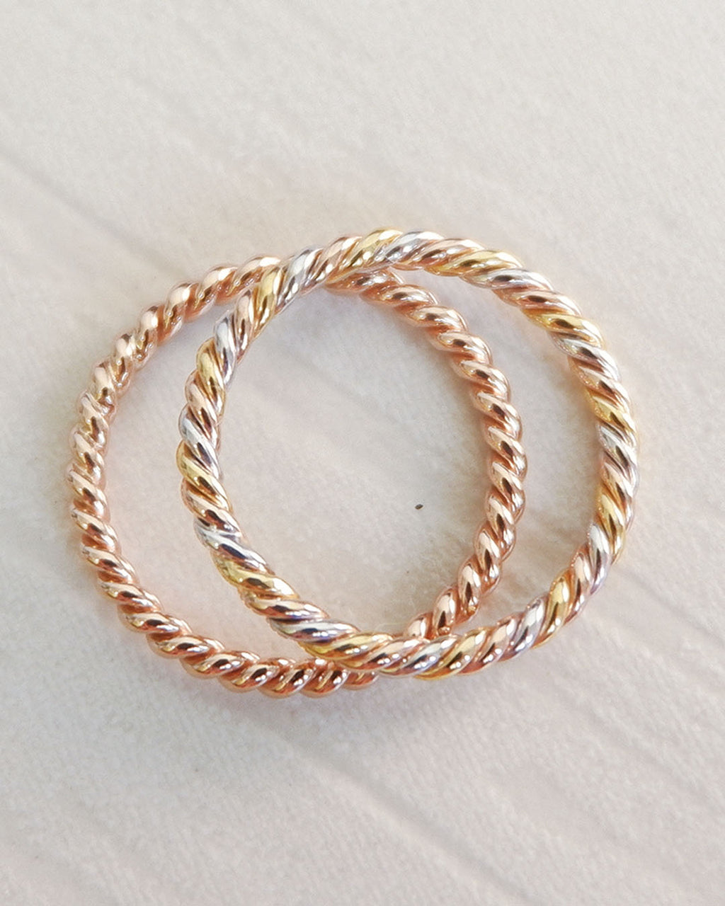 Skinny Twiddles Ring fine gold rings