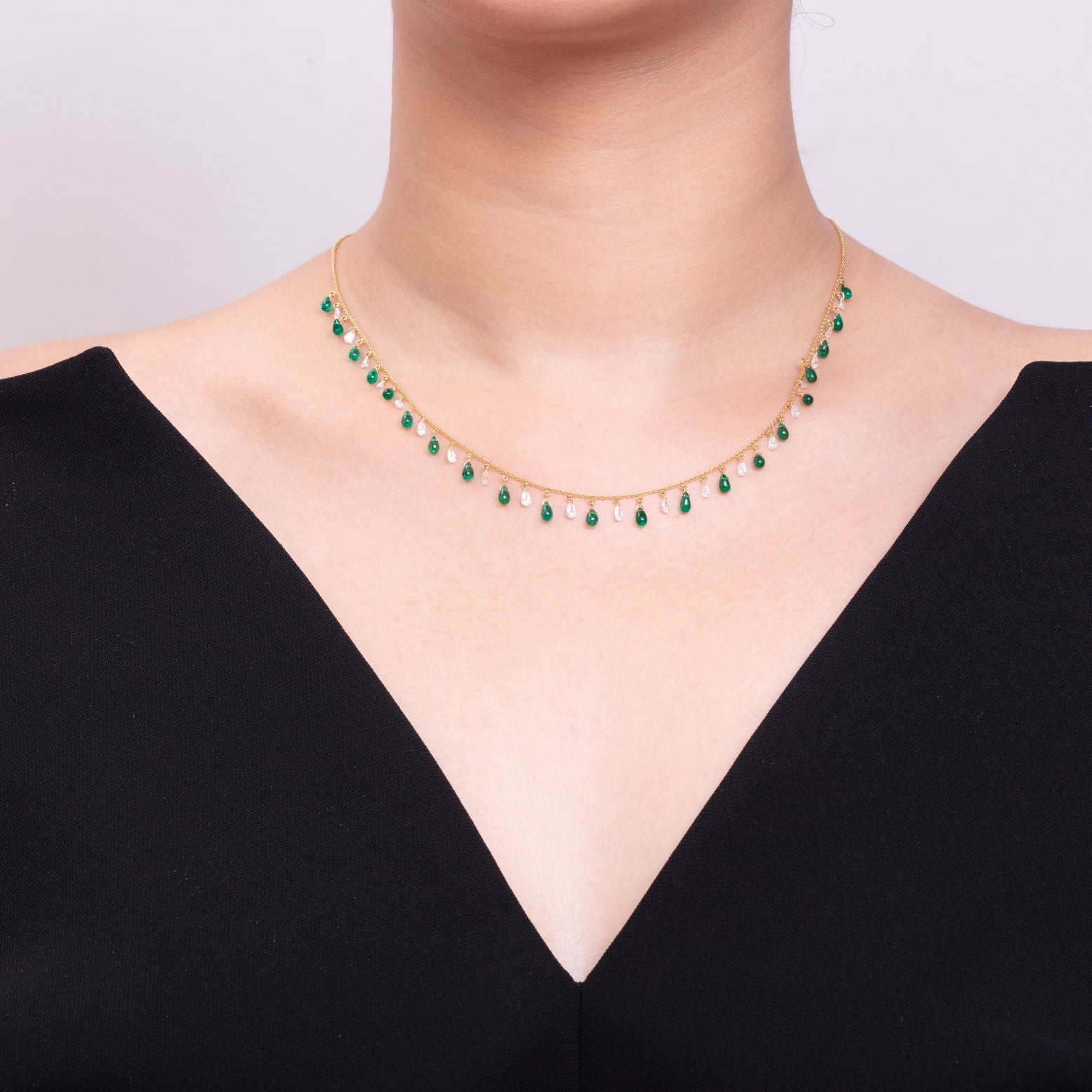 The Cascade Éclat Necklace necklaces with necklace styling