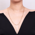 The Champagne Line Necklace necklaces with necklace styling