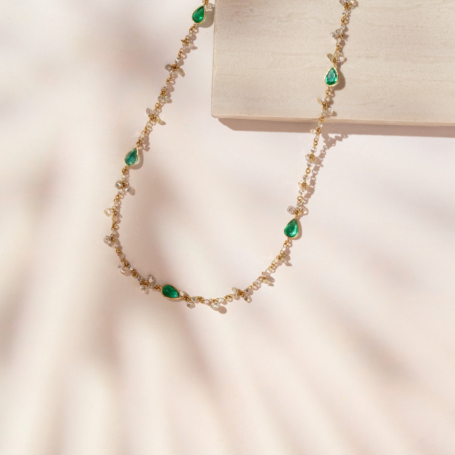 The Emerald Drift Necklace necklaces with necklace styling
