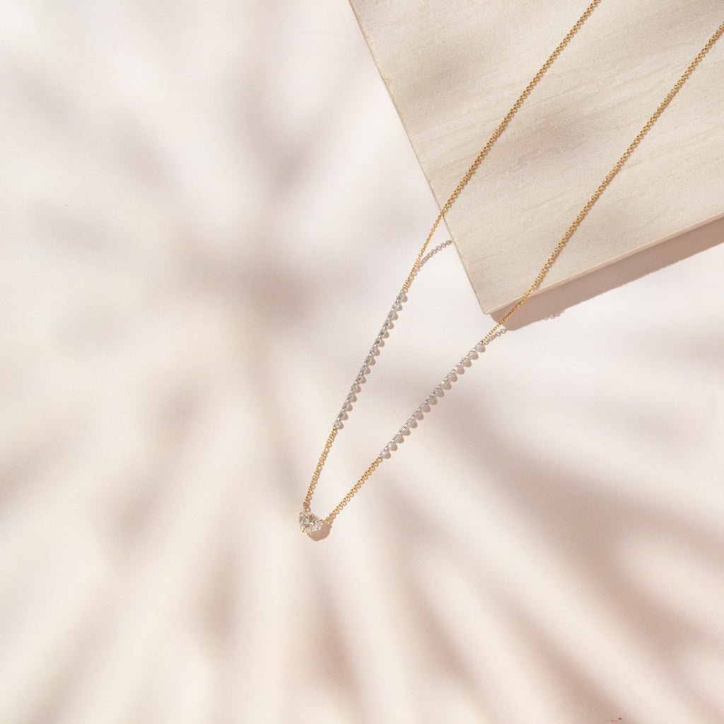The Linear Heart Necklace necklaces with necklace styling