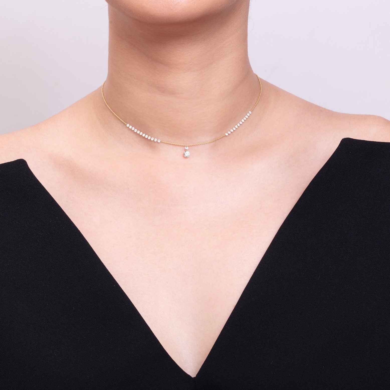 The Linear Round Necklace necklaces with necklace styling