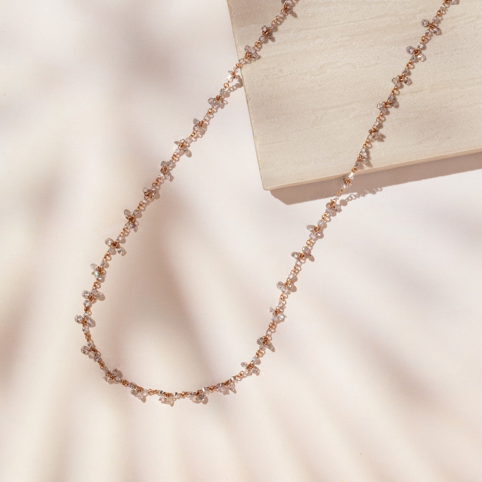 The Rosé Blush Drift Necklace necklaces with necklace styling