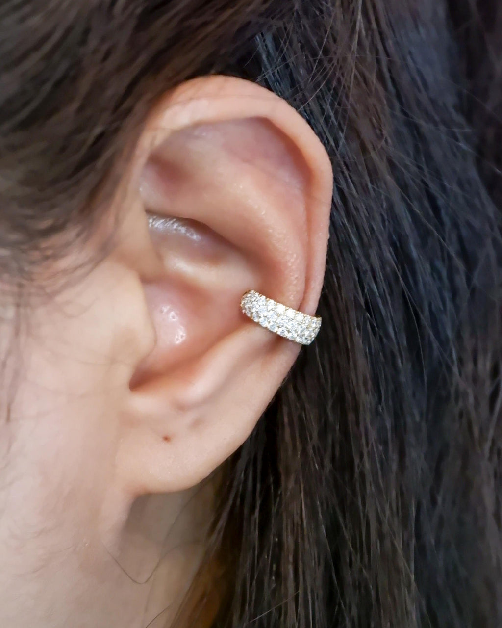 Three Layers Ear Snug earrings with ear snugs by gayle
