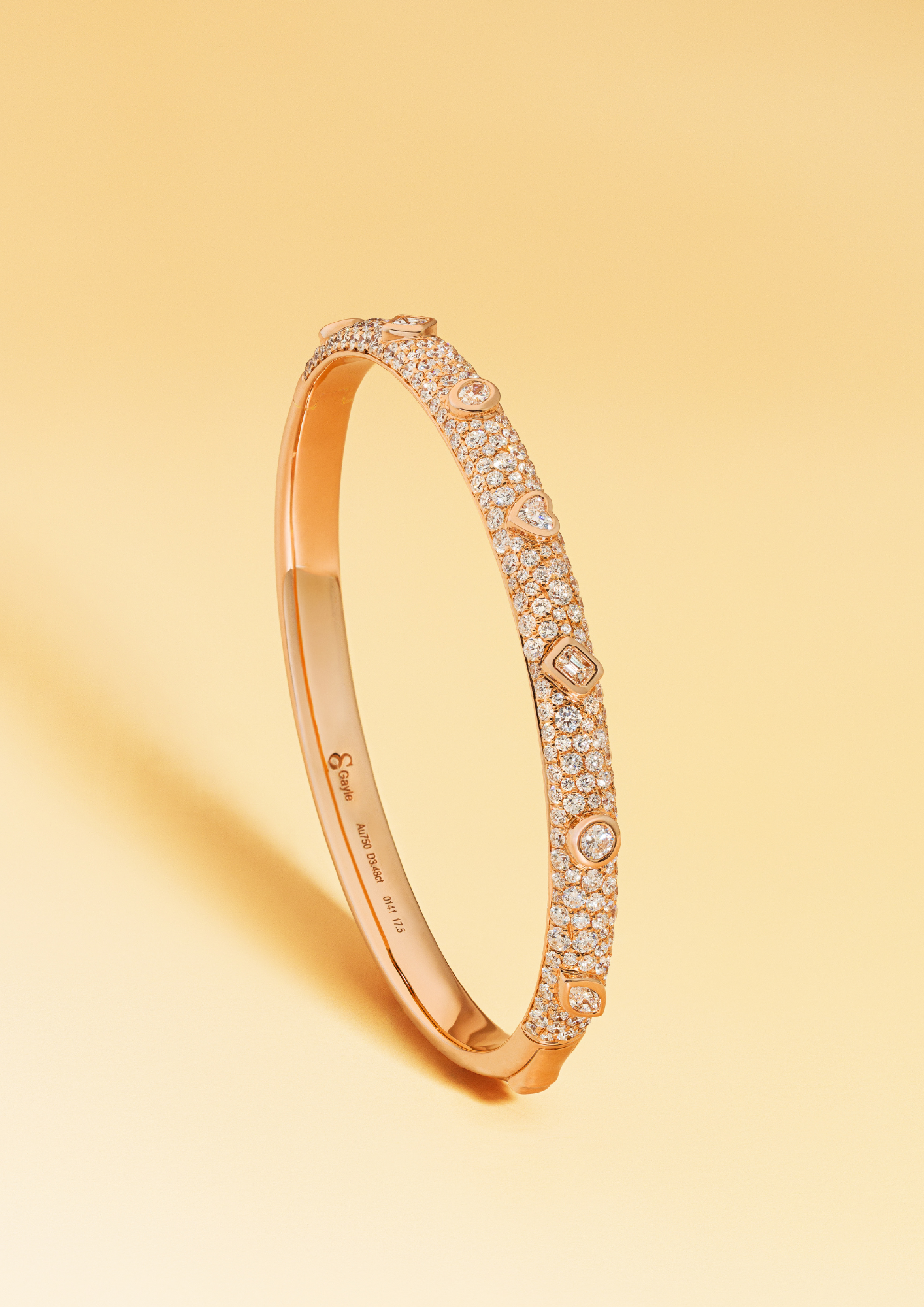 Birthday Pave Bangle - Slim