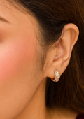 Huggie Birthday Pave Earrings